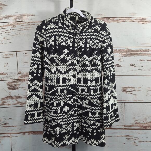 Anthropologie Tabitha Knit Long Sweater Coat Jacket Size Large - Picture 2 of 7